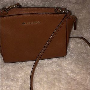 Leather crossbody Michael Kors purse